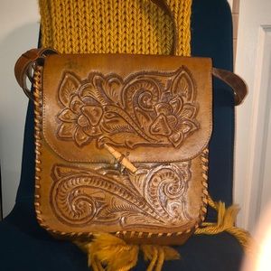 Leather Mexican purse